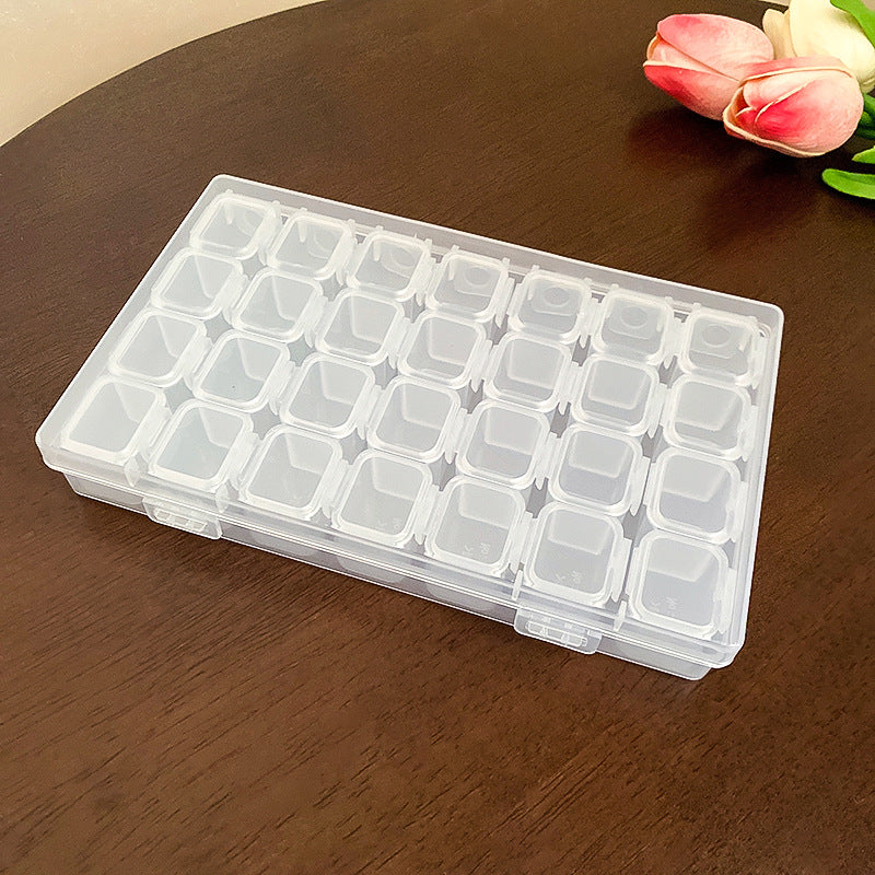 简约透明防尘耳环耳钉项链首饰盒多格收纳盒戒指设计饰品盒子批发