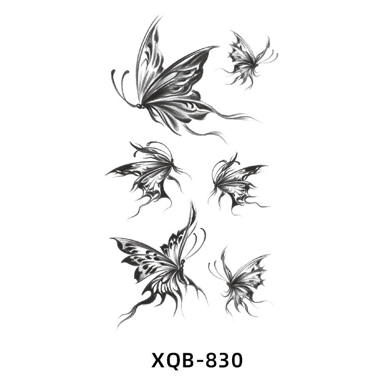 Free shipping Tattoo New Flower Arm Tattoo Sticker Waterproof Men's and Women's Small Arm Tattoo Tattoo Black and White Animal Tattoo Sticker Paper Factory Wholesale