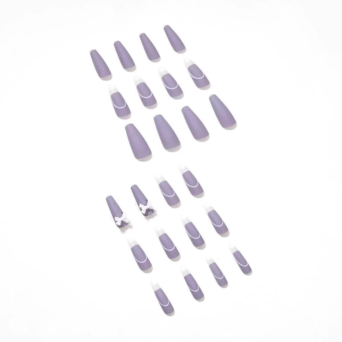 (Hand made nail) European and American long wearable nail patches, fake nail patches, student detachable internet celebrity ballet armor