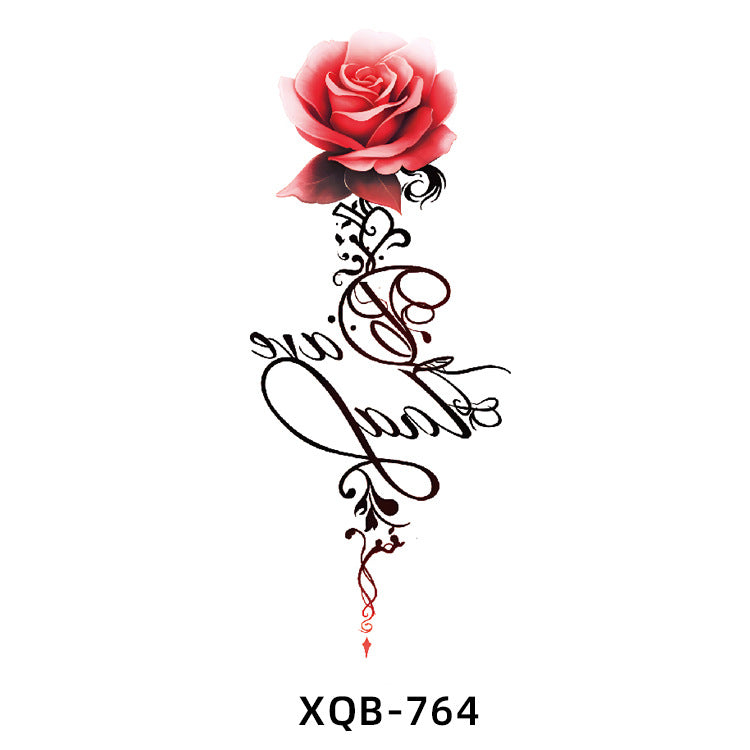 Free shipping Tattoo Factory Wholesale Small Full Arm Flower Tattoo Sticker Half Sleeve Waterproof Big Picture Men and Women Black and White, Colored Animal Tattoo Sticker Paper