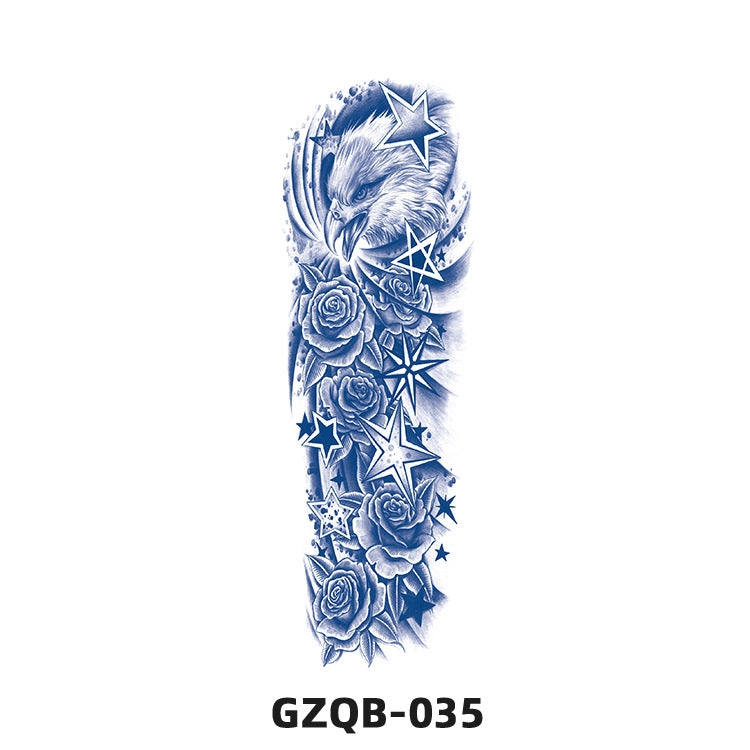 Free shipping Tattoo Factory in Stock Wholesale Herbal Juice Full Arm Tattoo Sticker Waterproof Sweat-Proof Imitation Tattoo Semi Permanent Tattoo Sticker