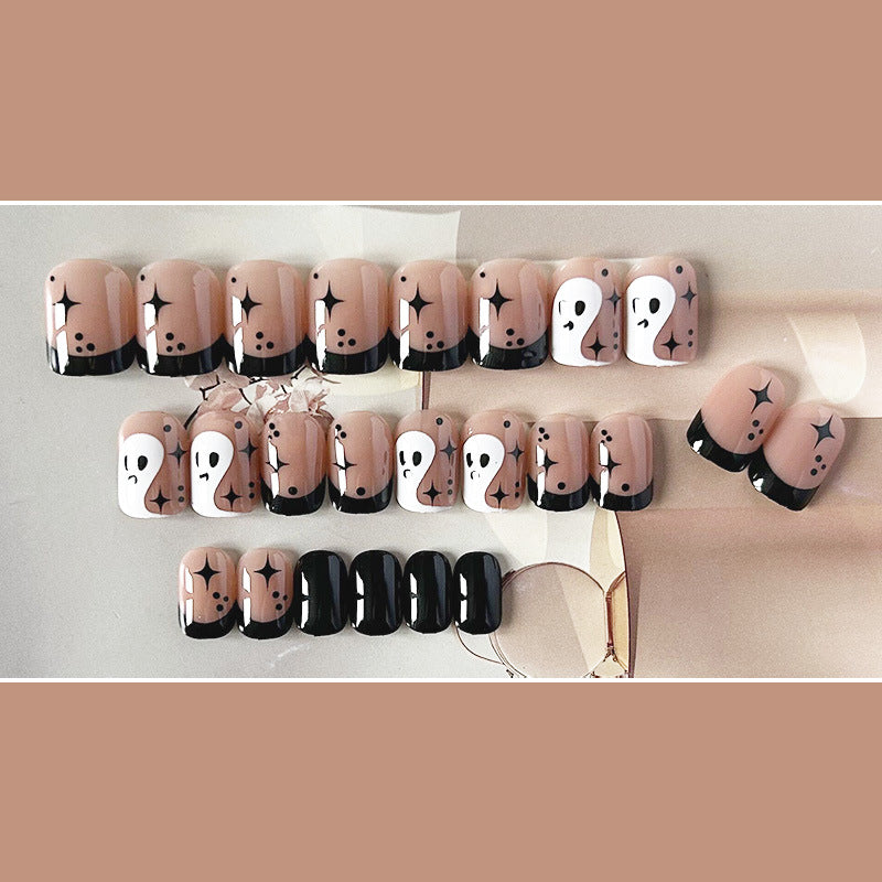 万圣节限定穿戴甲卡通nails 星星跨境美甲片外贸假指甲可爱美甲贴