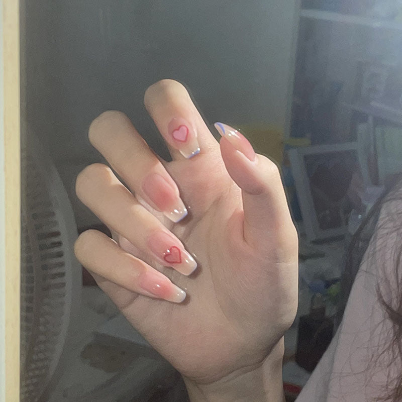 甜心宝贝穿戴甲美甲贴片指甲贴片可拆假指甲穿戴美甲成品甲片批发