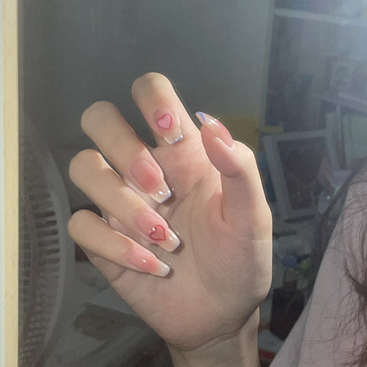 甜心宝贝穿戴甲美甲贴片指甲贴片可拆假指甲穿戴美甲成品甲片批发