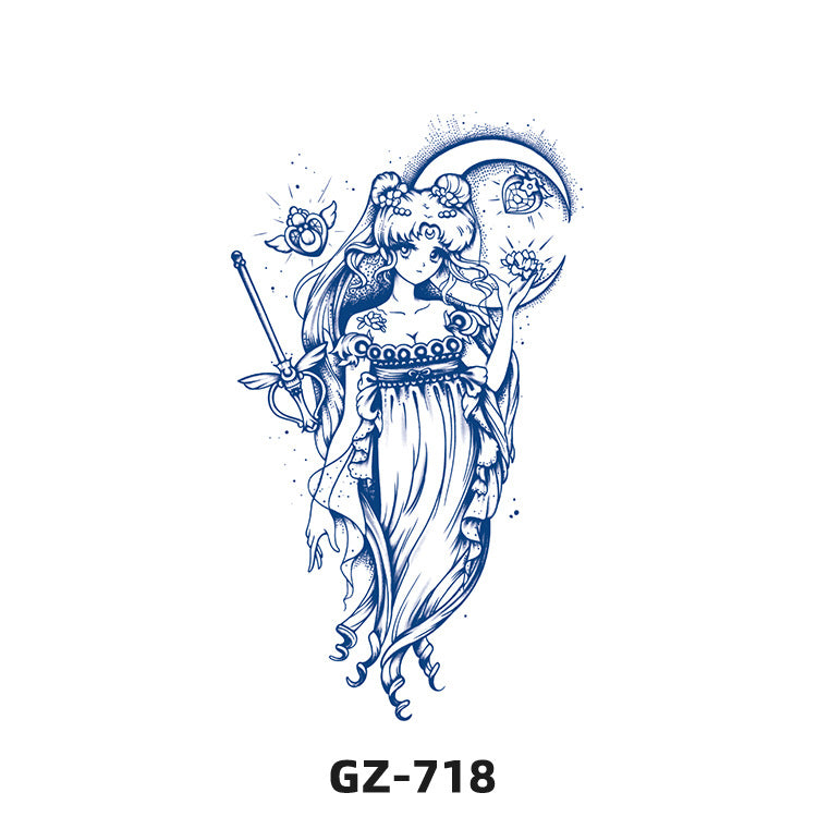 Free shipping Tattoo Herbal Tattoo Sticker Female Semi-Permanent Waterproof and Durable Grass and Wood Internet Celebrity Juice Non-Reflective Simulation Tattoo Sticker Male Advanced