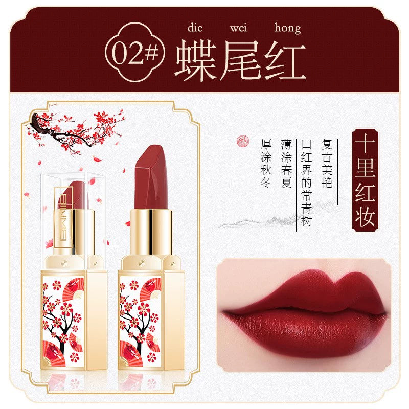 适合中老年人的口红自然中国风持久保湿防水持久不易脱色滋润复古