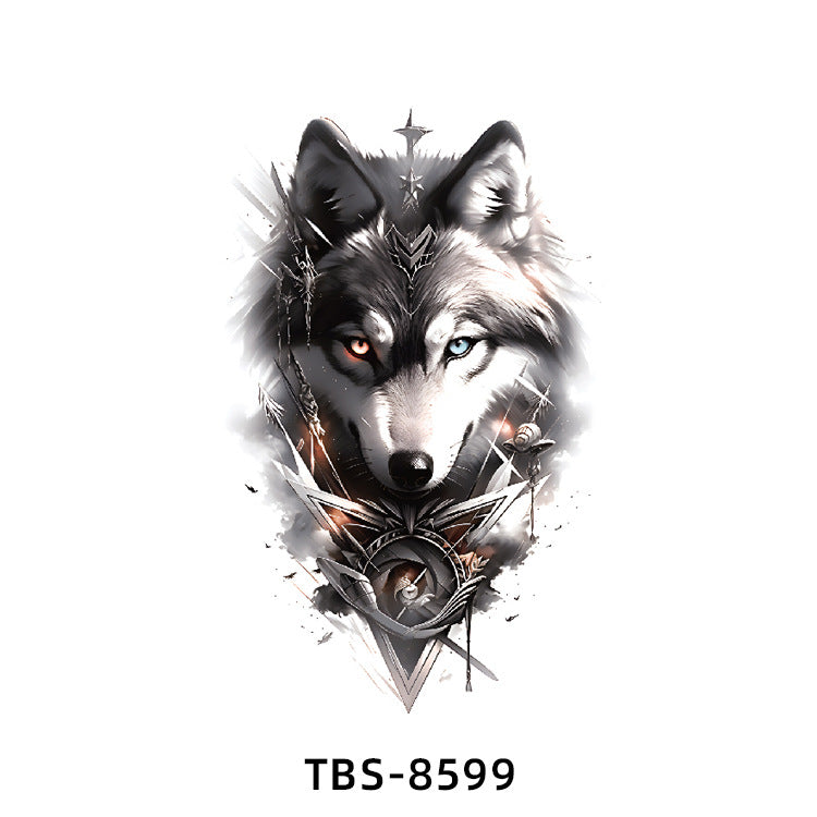 Free shipping Tattoo In Stock Wholesale Small Full Arm Tattoo Sticker Waterproof Sweatproof Animal Color Half Sleeve Arm Flower Tattoo Sticker Paper Tattoo