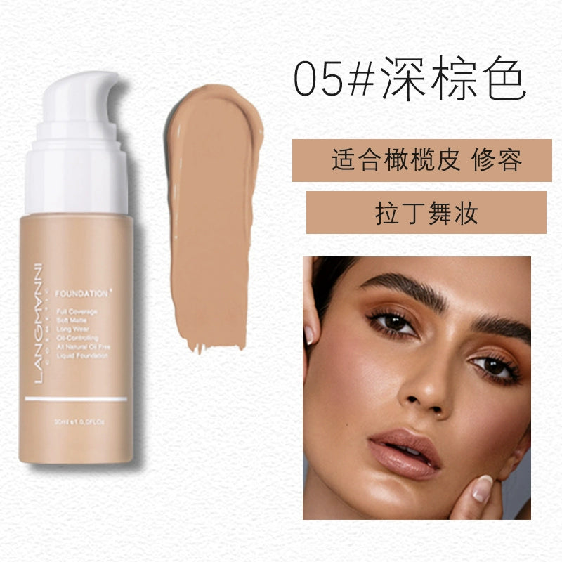 网红同款黄黑皮粉底液小麦色美黑遮暇调和液欧美妆深色BB霜拉丁舞