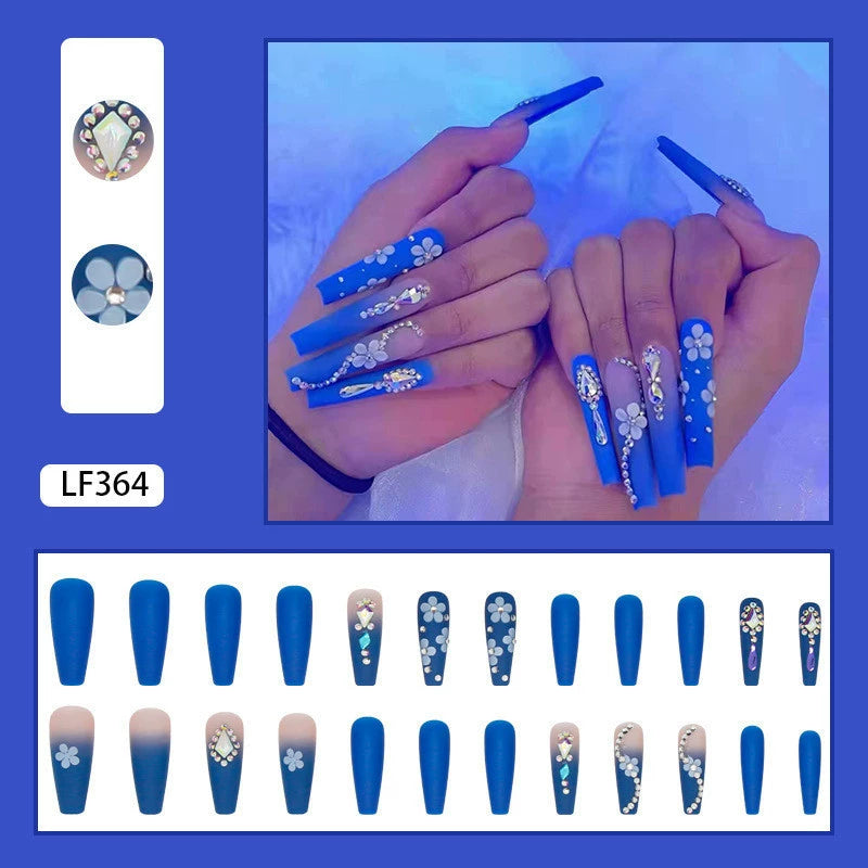 (Hand made nail) Nail pieces, wearing nail pieces, long cross-border nail products, fake nails, European and American wearing nail nails