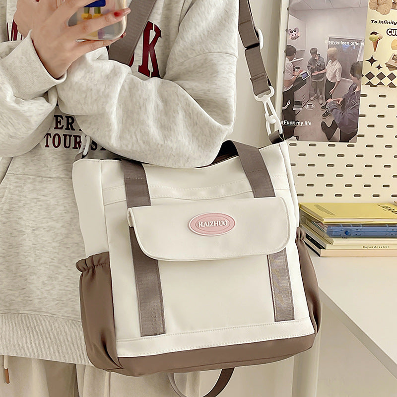 Dopamine Bag Free shipping Tattoo 2024 new high-value make-up bag ins dopamine college student fashion versatile shoulder messenger bag commuter bag