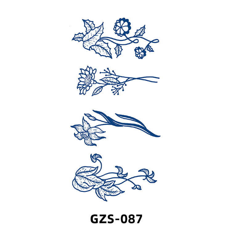 Free shipping Tattoo New Small Picture Tattoo Sticker Herbal Juice Tattoo Ins Fresh Semi-Permanent Tattoo Sticker Waterproof Sweat-Proof Stickers