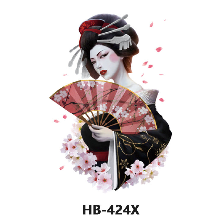 Free shipping Tattoo In Stock Cross-Border Factory Wholesale New Half Sleeve Tattoo Sticker Black Animal Skull Waterproof Tattoo Men and Women Tattoo
