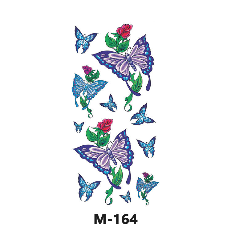 Free shipping Tattoo Wholesale New Tattoo Sticker Long Lasting Waterproof Stickers English Alphabet Letters Flowering and Fruiting Color Arm Half Sleeve Simulation Tattoo Sticker