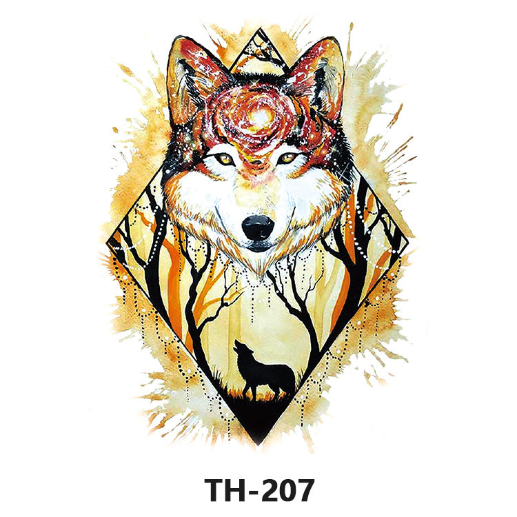Free shipping Tattoo Factory Sticker Tattoo Tattoo Sticker Simulation Tattoo Sticker Paper Flower Color Water Transfer Stickers Sweatproof and Waterproof Direct Wholesale
