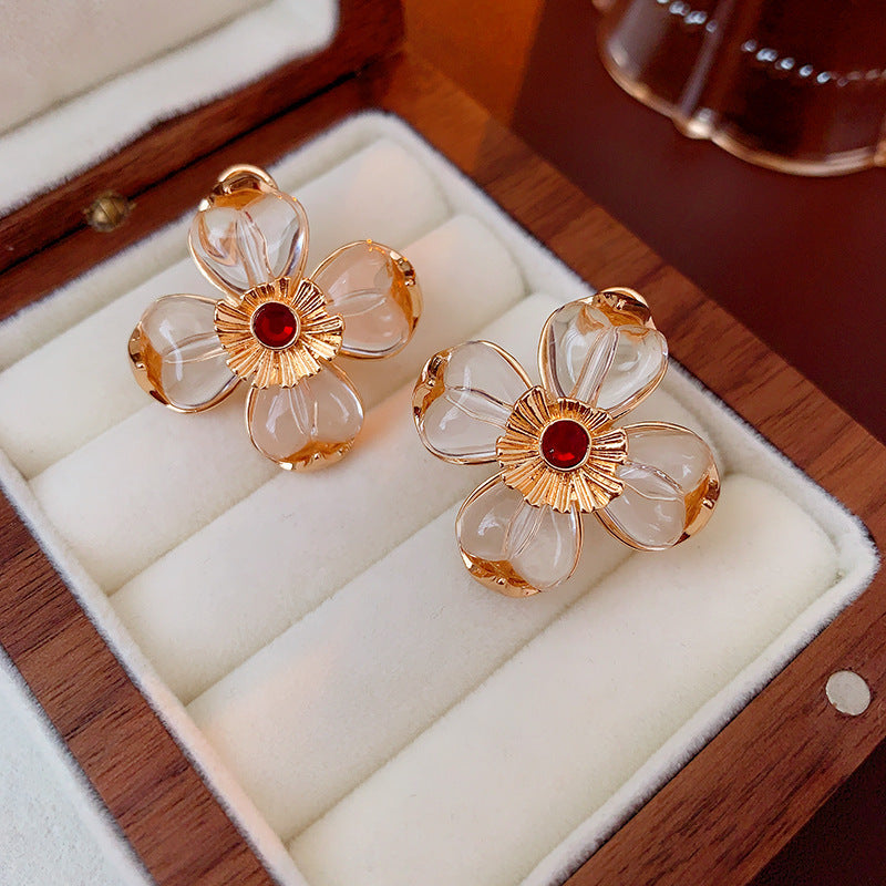 首饰耳环中古vintage复古银针耳环宫廷风小众耳钉耳坠高级感轻奢耳饰批发