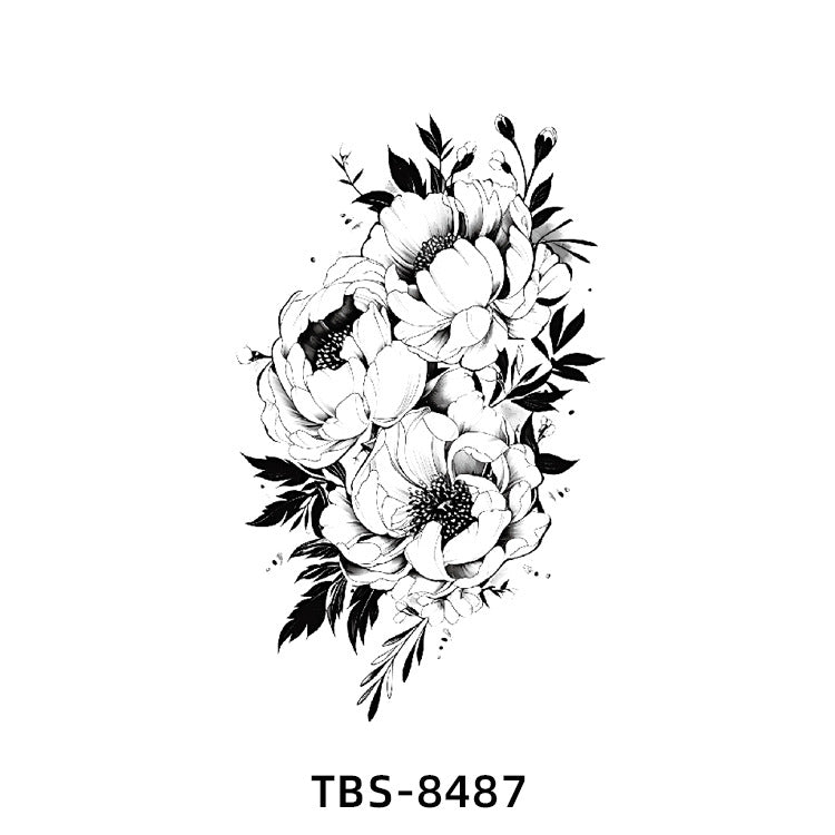 Free shipping Tattoo New Small Full Arm Tattoo Sticker Half Sleeve Tiger Lion Animal Arm Waterproof and Durable Cross-Border European and American Tattoo Sticker Paper