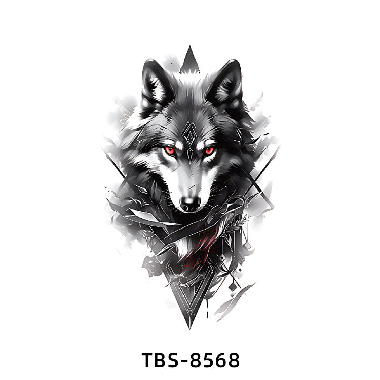 Free shipping Tattoo In Stock Wholesale Small Full Arm Tattoo Sticker Waterproof Sweatproof Animal Color Half Sleeve Arm Flower Tattoo Sticker Paper Tattoo