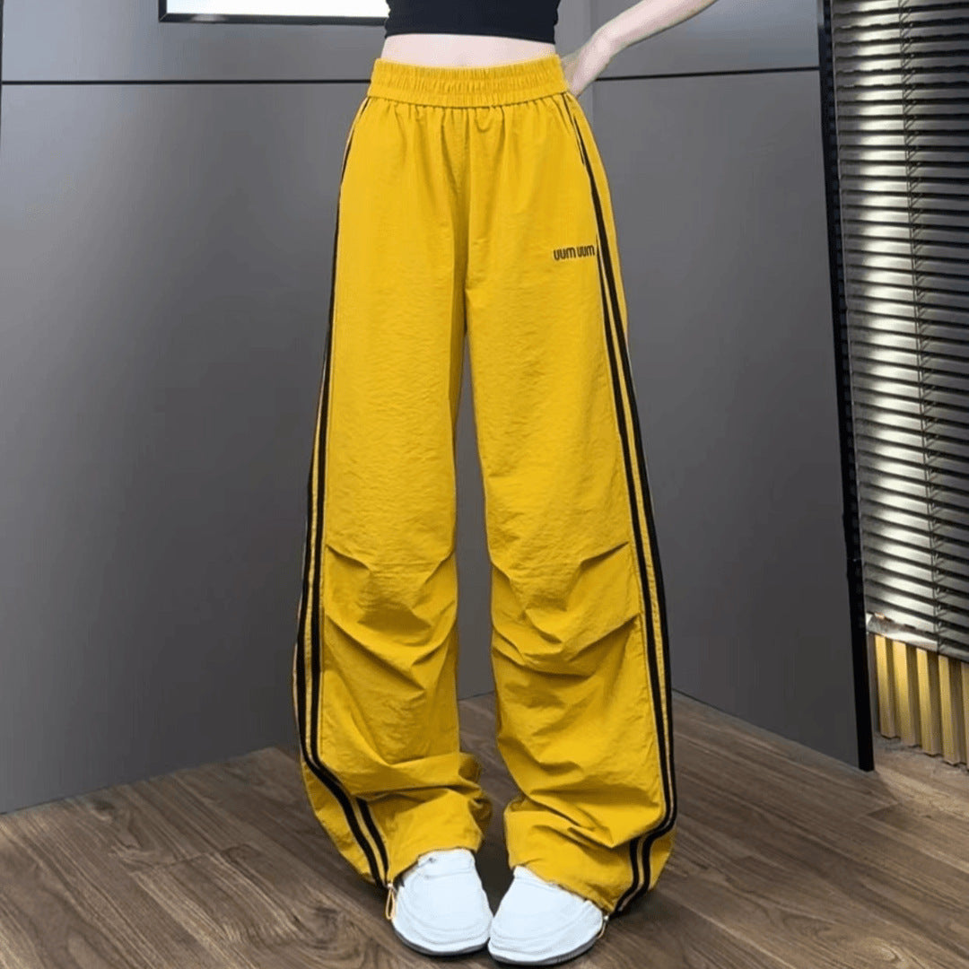 Free shipping new dopamine candy girl feeling full slim and thin quick-drying casual pants