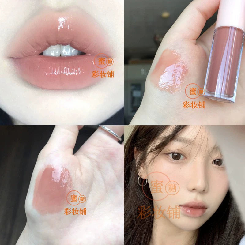 奶油高光口红唇彩釉!Beckisue水光镜面唇蜜嘟嘟唇保湿气色滋润FB平替