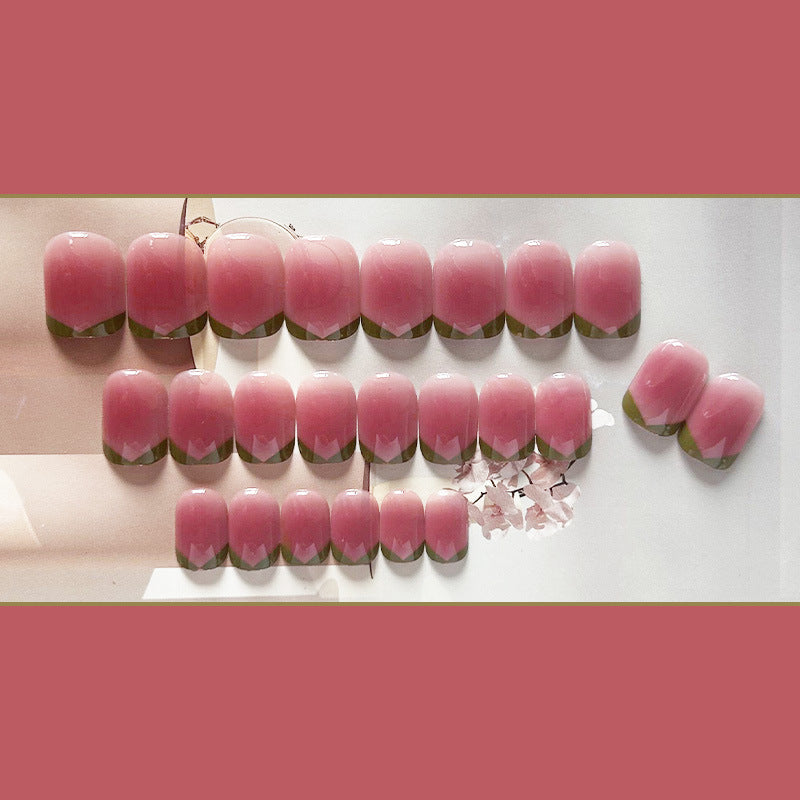乌梅子叶穿戴甲法式指甲贴腮红甲美甲片新款假指甲美甲贴片成品甲