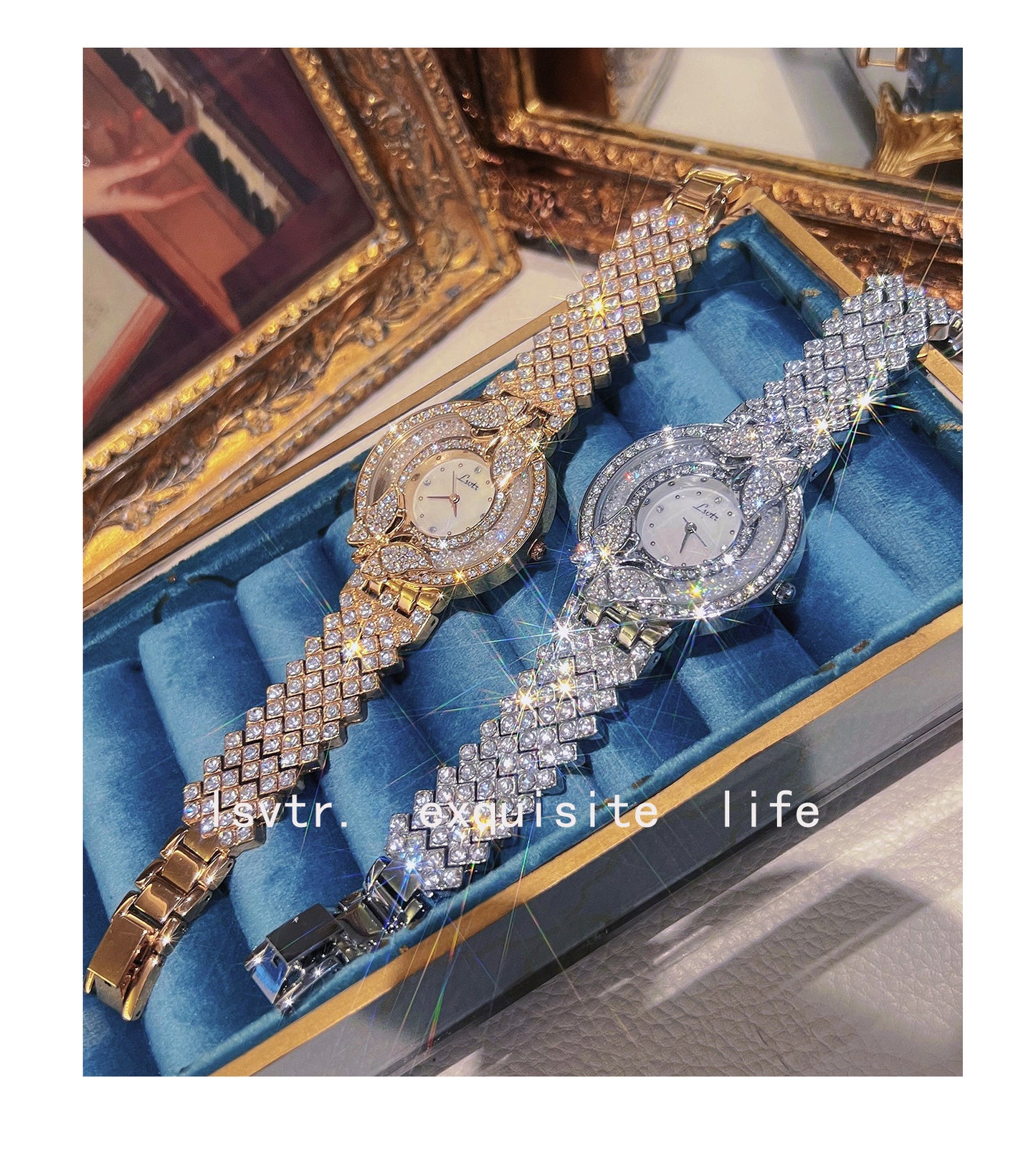 Fashion women's watchLsvtr Tik Tok Live Stream Cross-Border Hot Watch Starry with Diamonds Affordable Luxury Fashion Niche Women's Watch