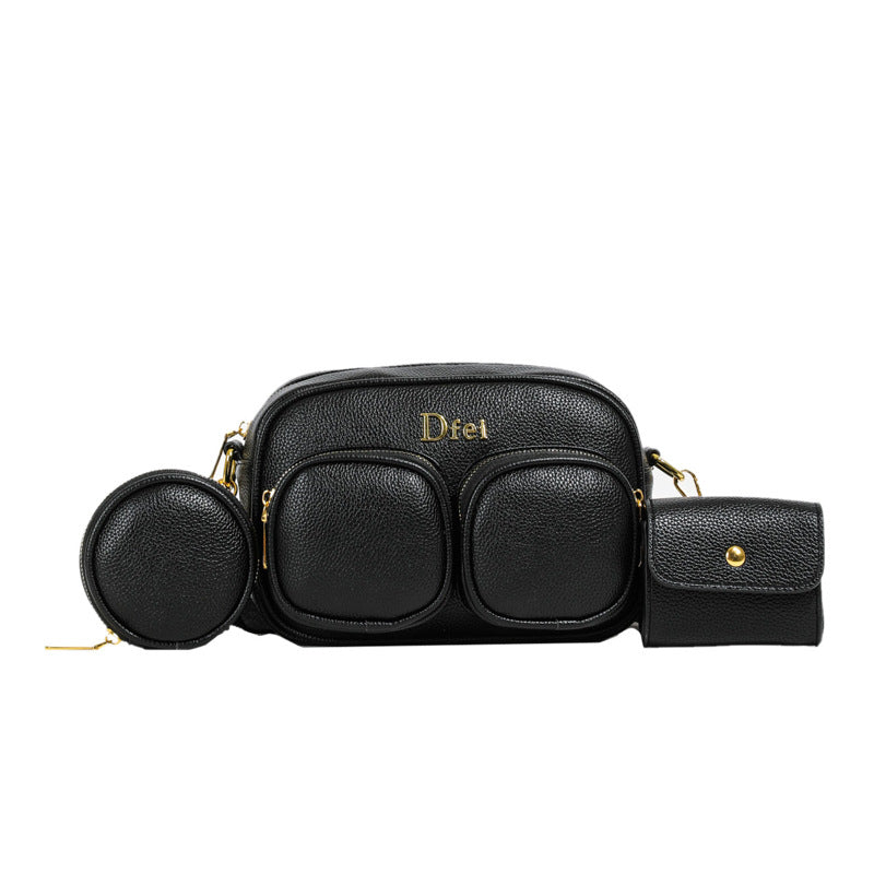 Dopamine Bag Free shipping Tattoo Summer messenger bag women's 2024 new trendy ins style Japanese dopamine girl color bar one shoulder messenger bag