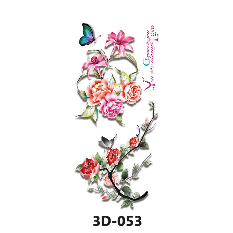 Free shipping Tattoo Wholesale Products in Stock New 3D Tattoo Sticker Temporary Waterproof Tattoo Sticker Stereo Color Printing Tattoo Butterfly Decal Tattoo Sticker