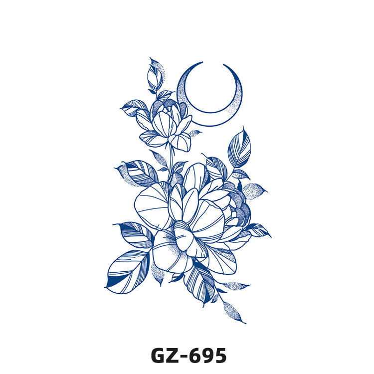 Free shipping Tattoo Herbal Tattoo Sticker Female Semi-Permanent Waterproof and Durable Grass and Wood Internet Celebrity Juice Non-Reflective Simulation Tattoo Sticker Male Advanced
