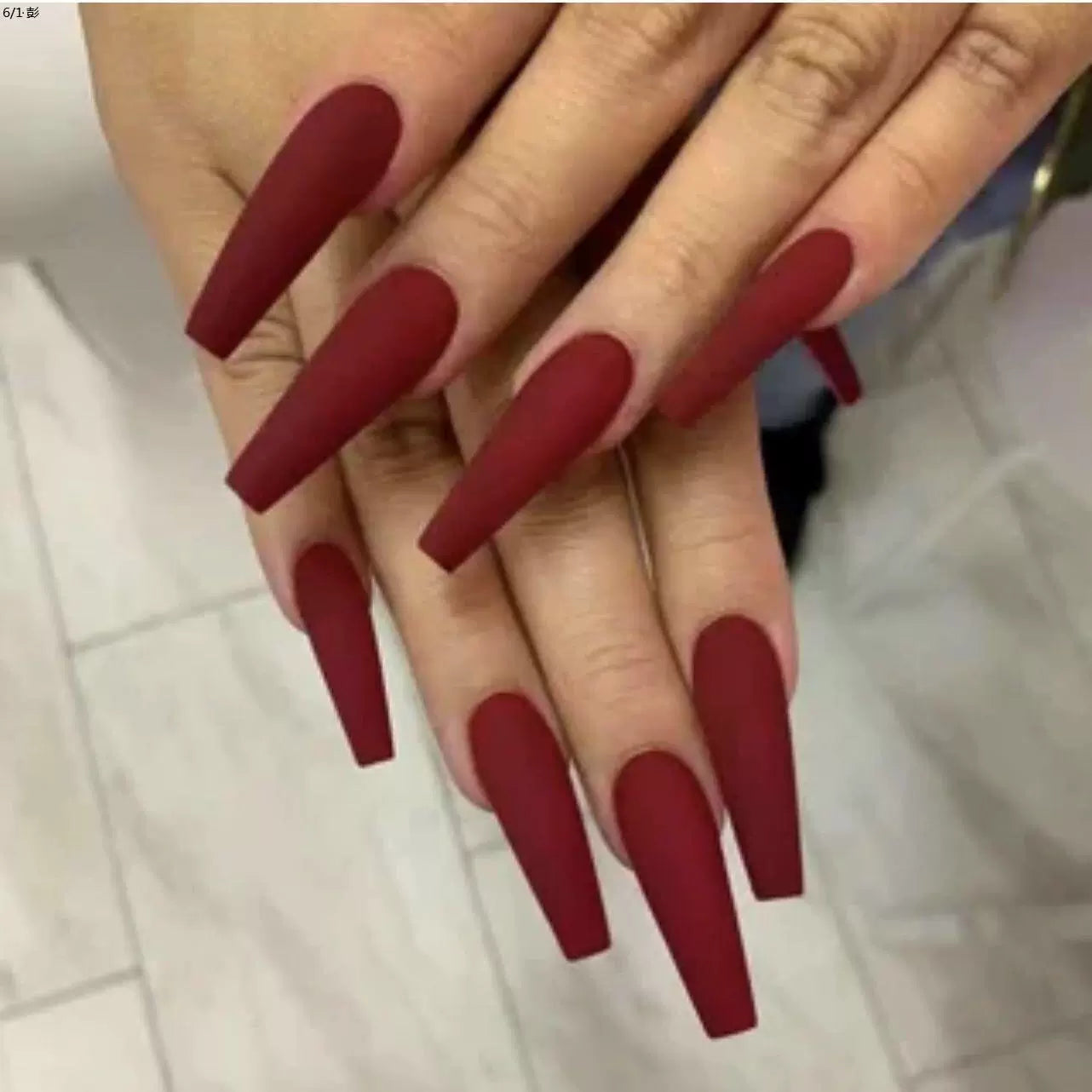 (Hand made nail) European and American style ballet long style nail patch fake nail product nail patch detachable and reusable for wearing nails