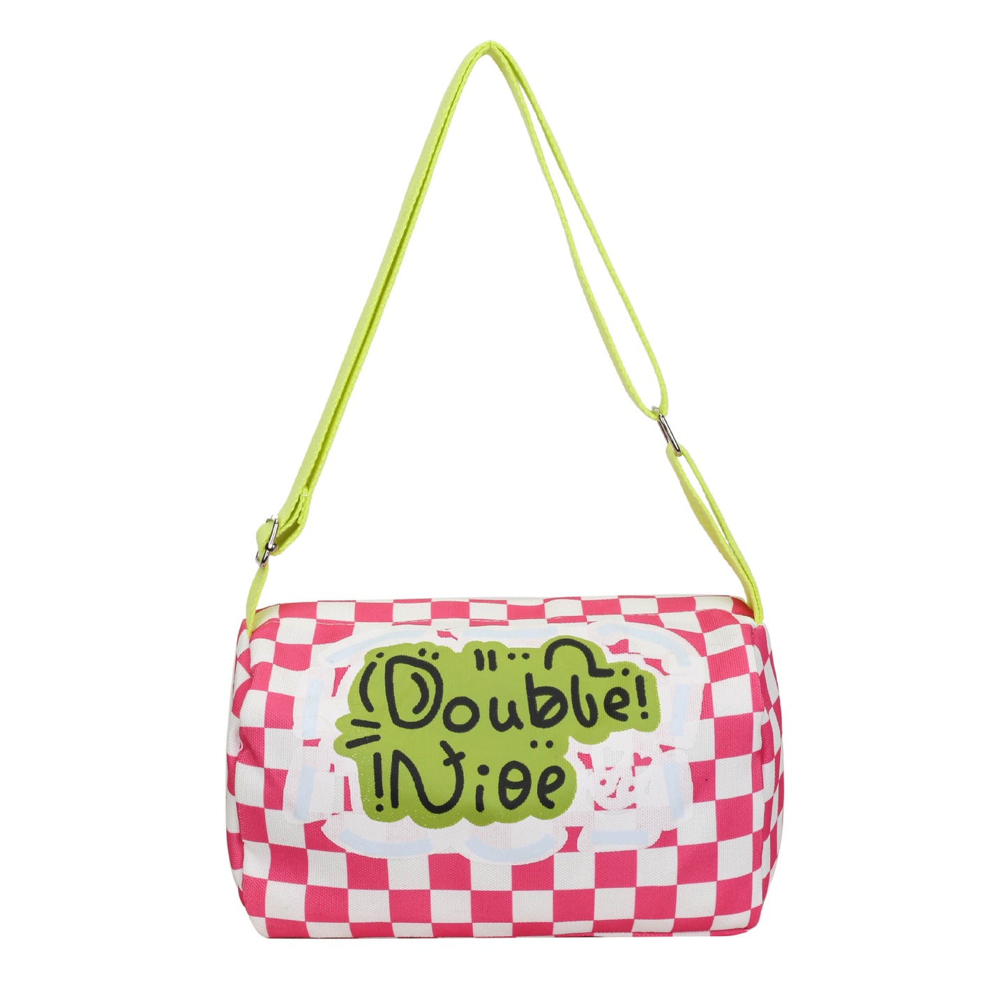 Dopamine Bag Free shipping Tattoo Niche dopamine bag women's 2024 new fashion versatile graffiti shoulder pillow bag sweet and cool girl messenger bag
