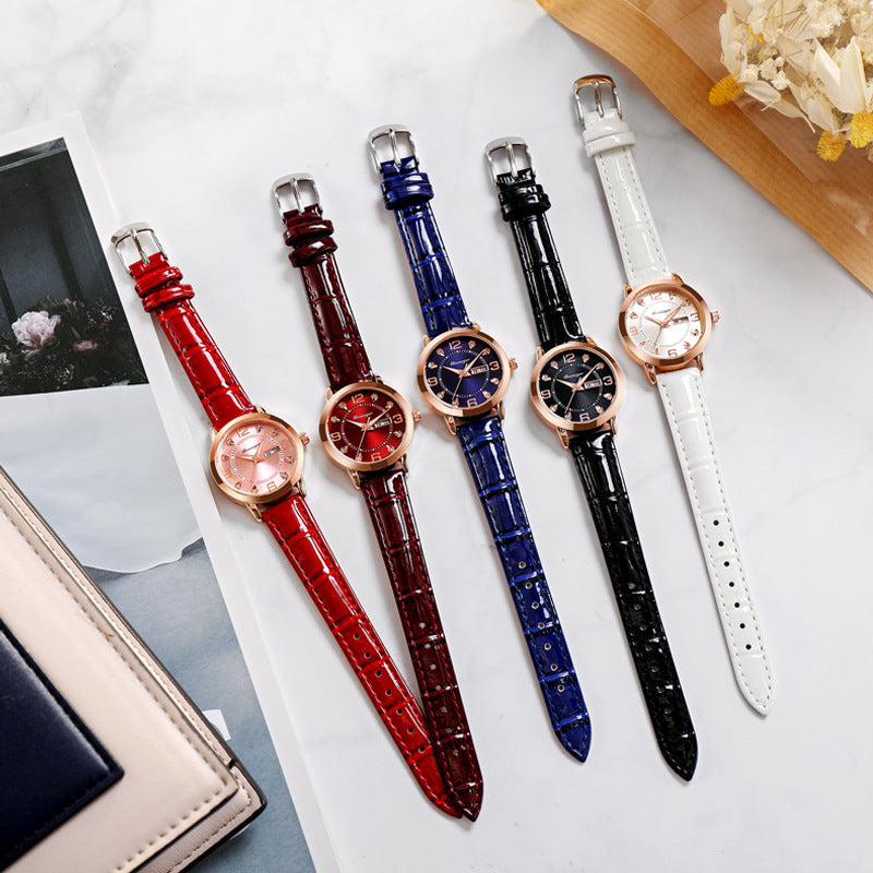 Fashion women's watchBrand Popular High-End Waterproof Luminous Women's Watch Women's Quartz Watch Niche High Sense Student Watch Women's Watch