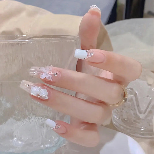 Fashion  nail Butterfly Wear Armor Removable Nail Patch Nail Sticker Nail Stickers Fake Nails Wearable Nail Stickers X102