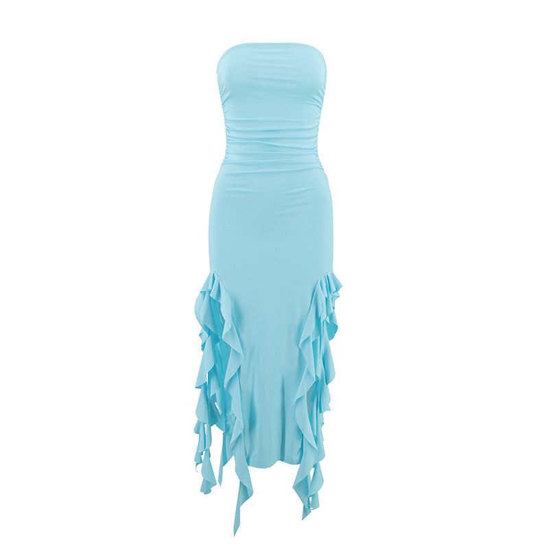 Free shipping  shoulder jellyfish lace dress sexy babes ur women's clothing