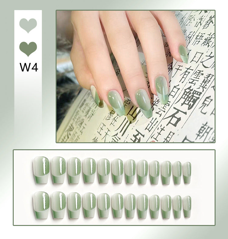 Fashion  nail Internet Celebrity Fake Nail Patch Wear Nail Finished Product Nail Tip Nail Stickers Disassembly Nail Patch Women's Removable Manicure Wholesale