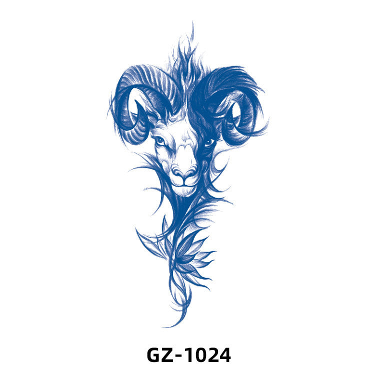 Free shipping Tattoo 2024 New Herbal Animal Tattoo Tattoo Sticker Semi-Permanent Pattern Half Sleeve Tattoo Waterproof Sweatproof Tattoo Sticker Paper