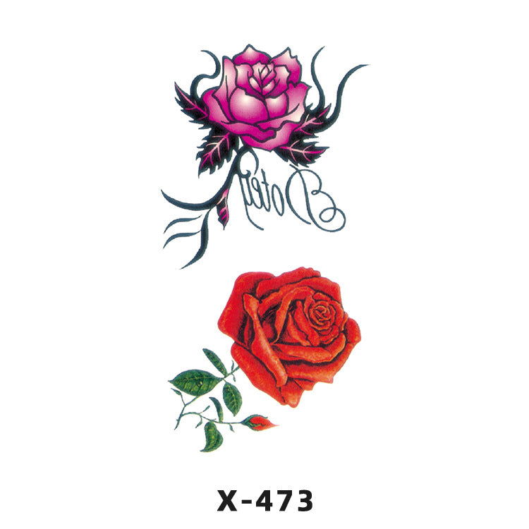 Free shipping Tattoo Tattoo Sticker Paper Waterproof Love Heart Man and Woman Cartoon Personality Couple Long Lasting Flower English Letters Fresh Tattoo Sticker