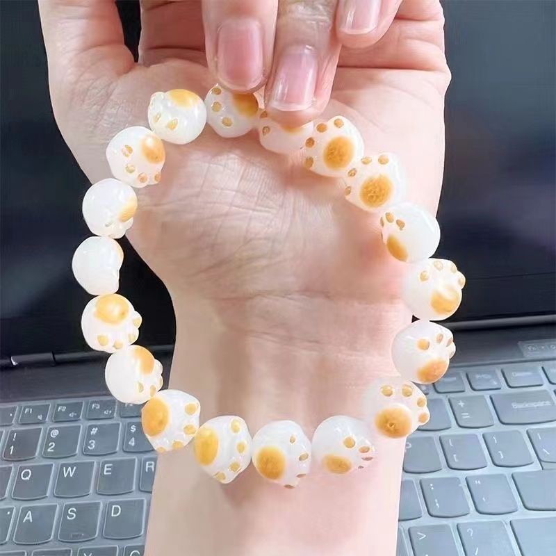 珠宝首饰多巴胺彩色陶瓷海星手链小众ins设计感手串闺蜜百搭diy手饰女批发