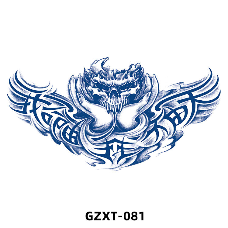 Free shipping Tattoo 2023 New Factory Wholesale Juice Chest Paste Tattoo Sticker Herbal Semi-Permanent Back Tattoo Wings Tattoo Sticker