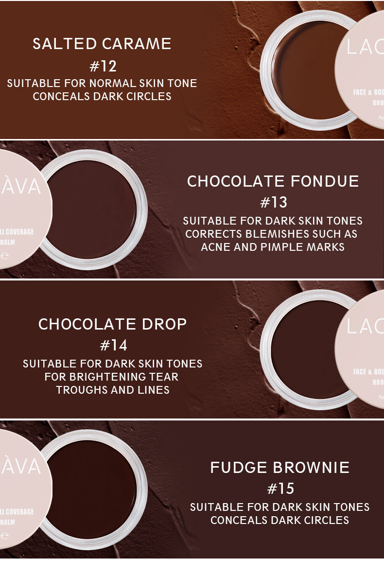 Strong Concealer for Acne Marks and Dark Circles Permanent Non-Sticking Powder Concealer Tray 15 color Concealer Foundation