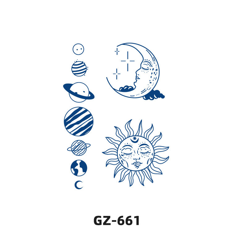 Free shipping Tattoo Herbal Juice Tattoo Sticker Semi-Permanent Fresh Plant Long-Lasting Simulation Stickers Tattoo Waterproof Non-Reflective Men and Women