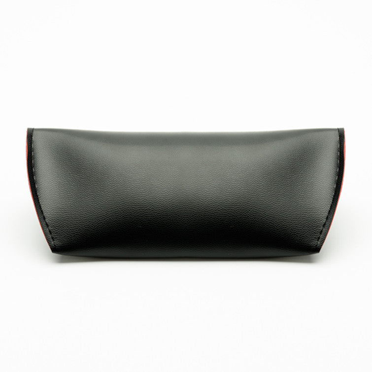 Women's fashion glasses 跨境款时尚皮质眼镜盒软包高档按扣水晶纹墨镜盒厂家直销可做LOGO