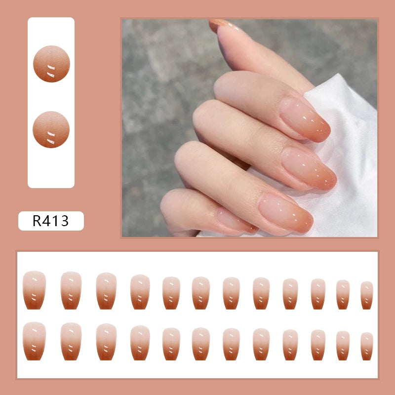 (Hand-made nail) French nail armor long black small fragrance simple white high-grade sense nail piece bride pregnant woman finished product.