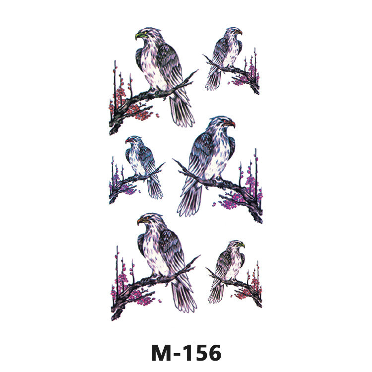 Free shipping Tattoo Sticker Tattoo Tattoo Sticker Simulation English Tattoo Sticker Paper Flower Colorized Butterfly Water Transfer Sticker Sweatproof and Waterproof Wholesale