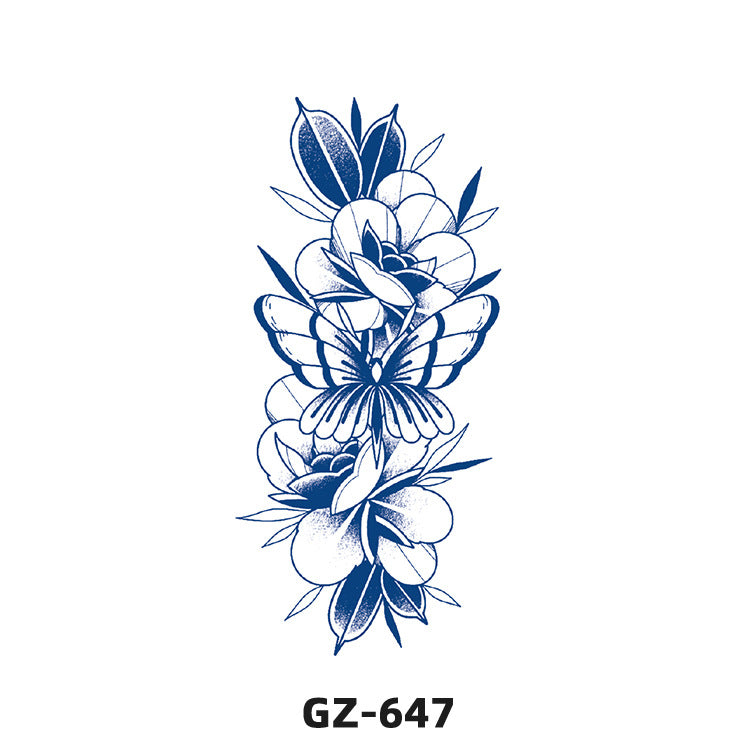 Free shipping Tattoo Herbal Juice Tattoo Sticker Semi-Permanent Fresh Plant Long-Lasting Simulation Stickers Tattoo Waterproof Non-Reflective Men and Women