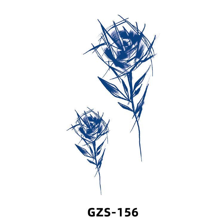 Free shipping Tattoo New Herbal Juice Tattoo Sticker Cute Flowers Fresh Flower Semi-Permanent Ins Tattoo Stickers Factory Wholesale