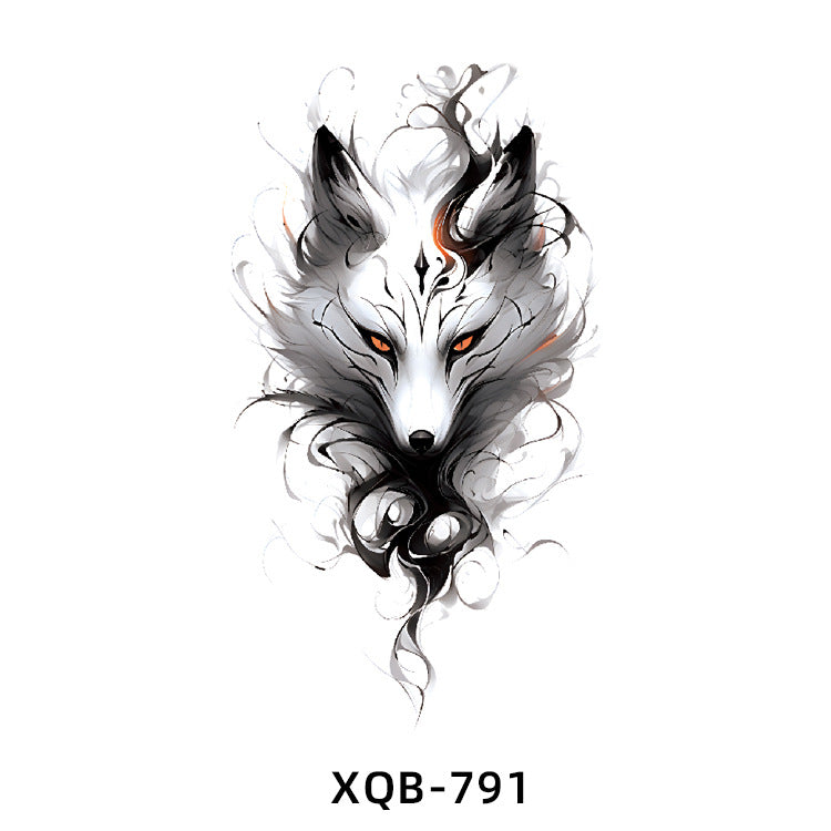 Free shipping Tattoo Factory Wholesale Small Full Arm Flower Tattoo Sticker Half Sleeve Waterproof Big Picture Men and Women Black and White, Colored Animal Tattoo Sticker Paper