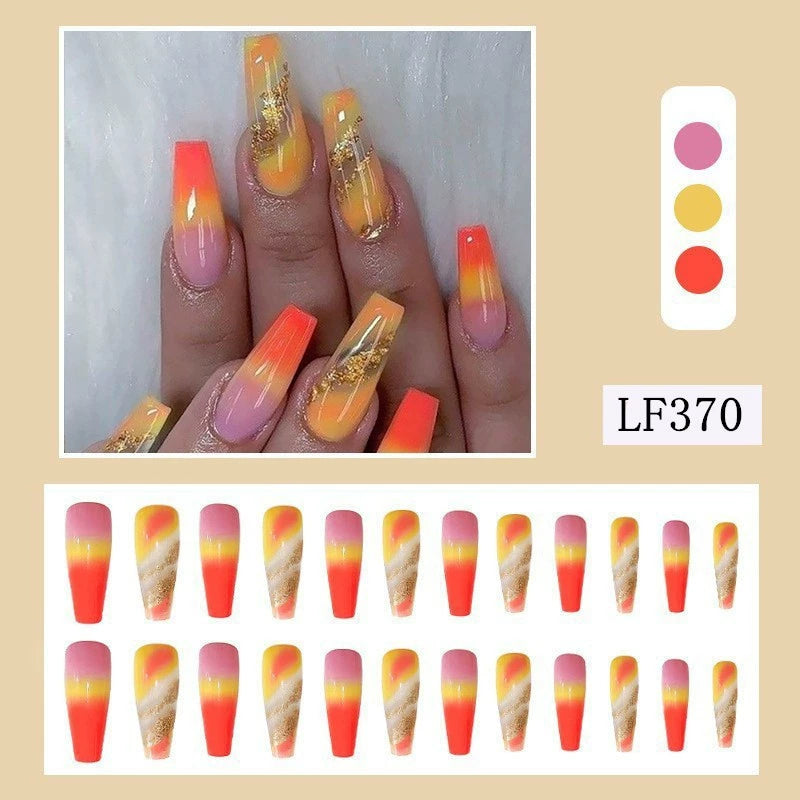 (Hand made nail) Nail pieces, wearing nail pieces, long cross-border nail products, fake nails, European and American wearing nail nails