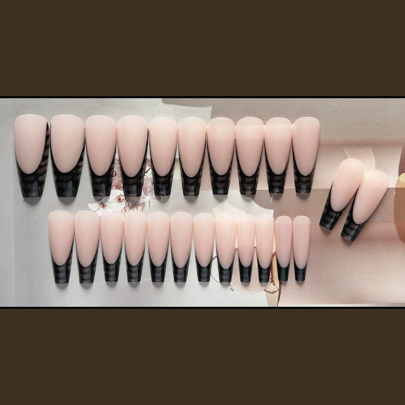 欧美蛇纹穿戴甲法式nails 跨境美甲片外贸假指甲棺材甲型美甲贴片