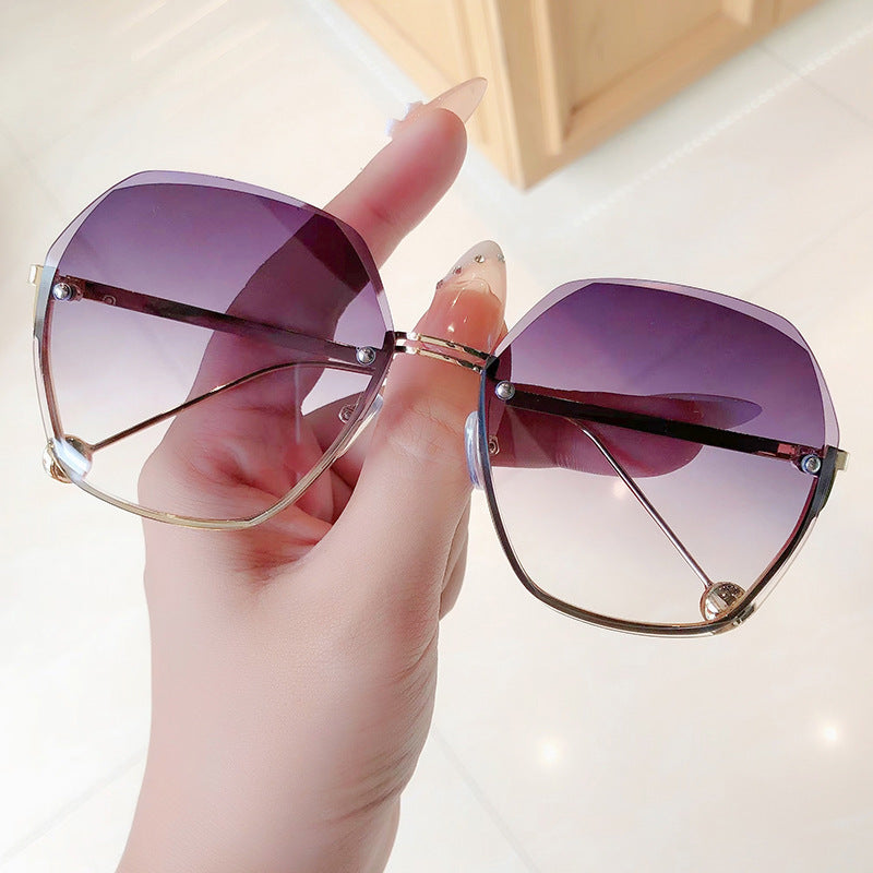 Women's fashion glasses 2022新款高级感ins墨镜女潮网红同款太阳镜夏季防晒防紫外线眼镜