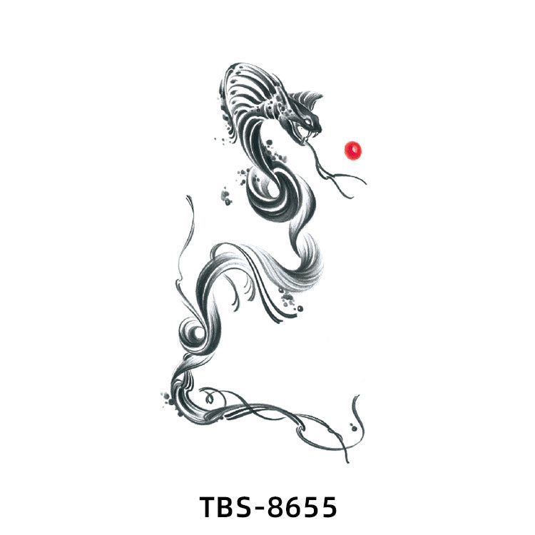 Free shipping Tattoo Small Full Arm Waterproof Sweatproof Tattoo Sticker Animal Color Half Sleeve Flower Arm Long-Lasting Cross-Border European and American Tattoo Sticker Paper Tattoo